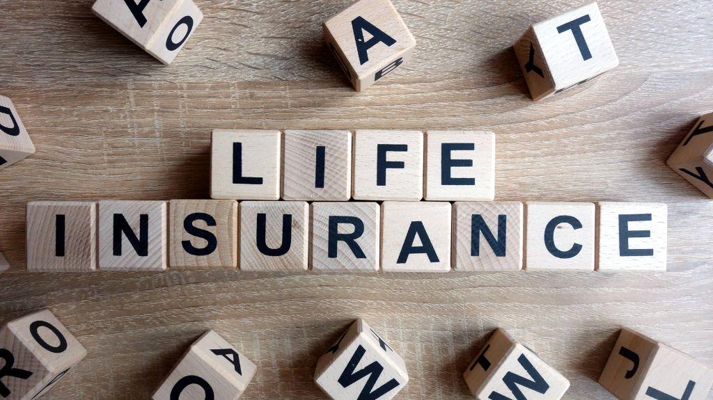 Wood Blocks Spelling Life Insurance